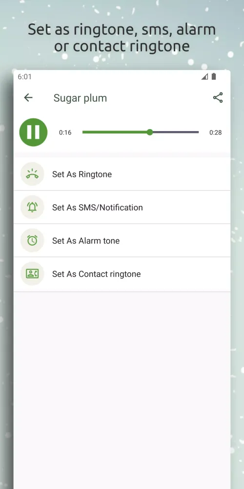 Captures d'écran de Christmas ringtones