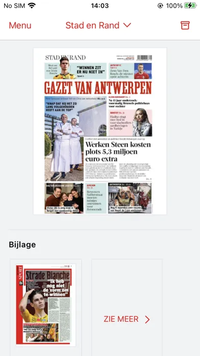 Скриншоты Gazet van Antwerpen