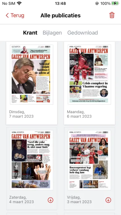 Скриншоты Gazet van Antwerpen