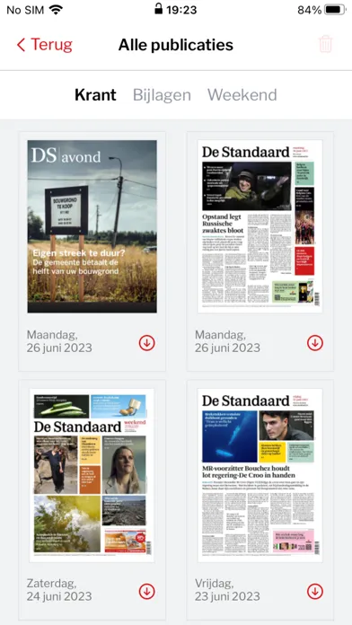 Screenshot di DS Krant
