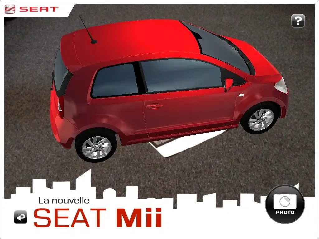 ภาพหน้าจอของ Seat Mii AR iPad 