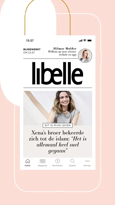 Tangkapan skrin Libelle.nl
