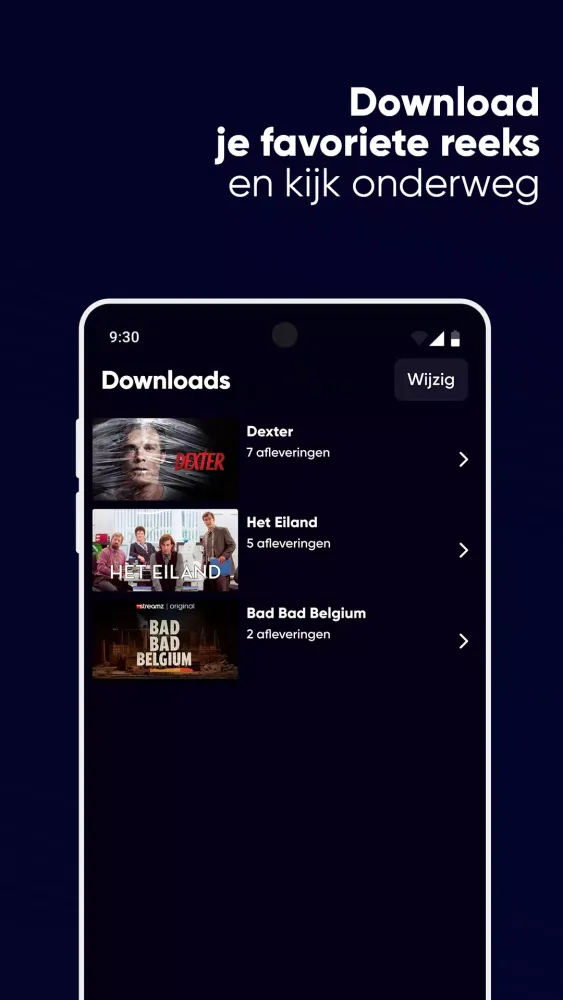 Ảnh chụp màn hình của Streamz