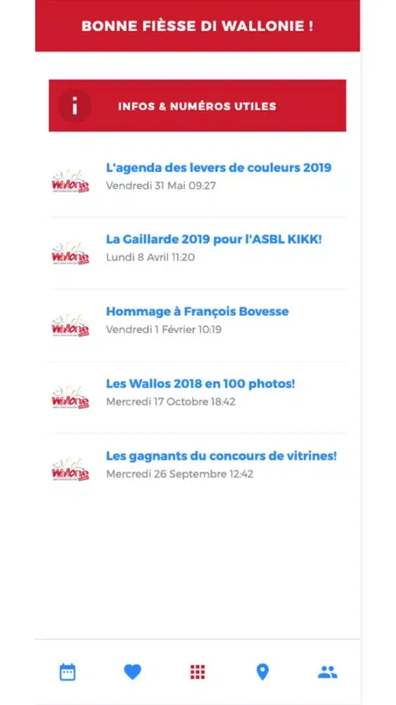 Capturas de tela do Fêtes de Wallonie