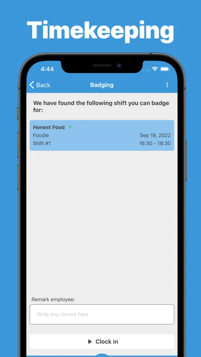 Tangkapan layar Forganiser Instant