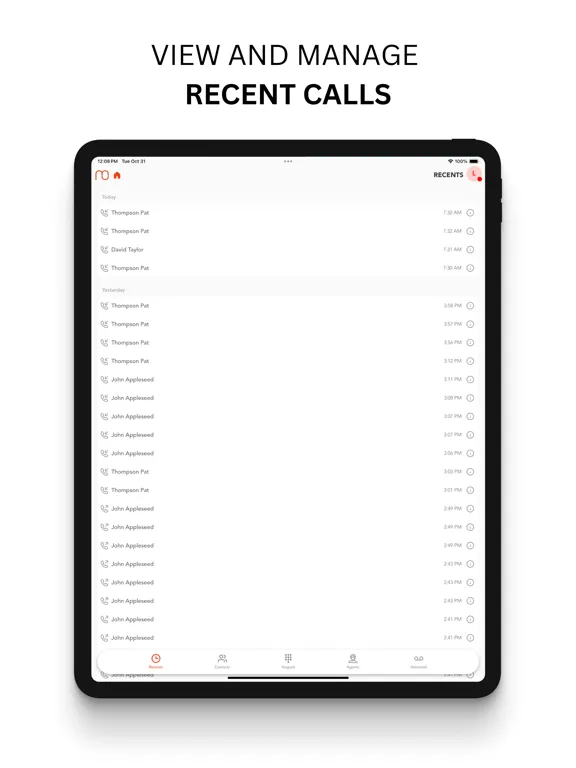 Mobile Office for Genesys iPad  スクリーンショット