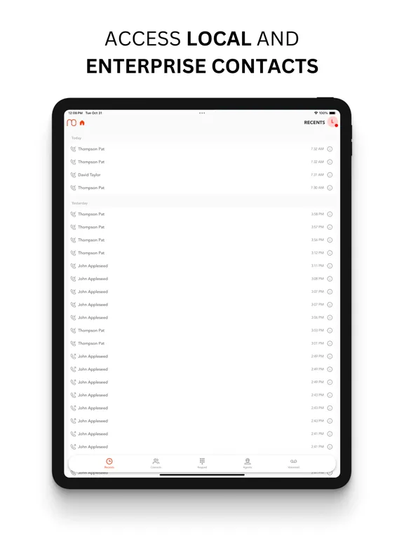 Mobile Office for Genesys iPad  スクリーンショット