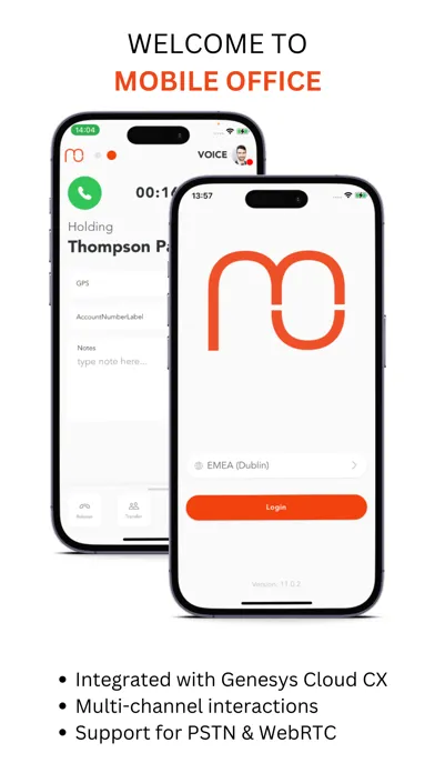 Mobile Office for Genesys スクリーンショット