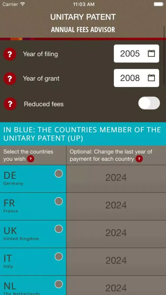 Capturas de pantalla de Unitary Patent