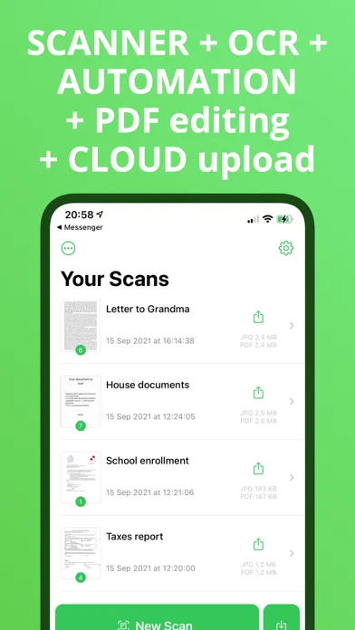 QuickScan Enterprise - OCR Screenshots