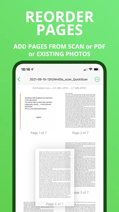 QuickScan Enterprise - OCR Screenshots
