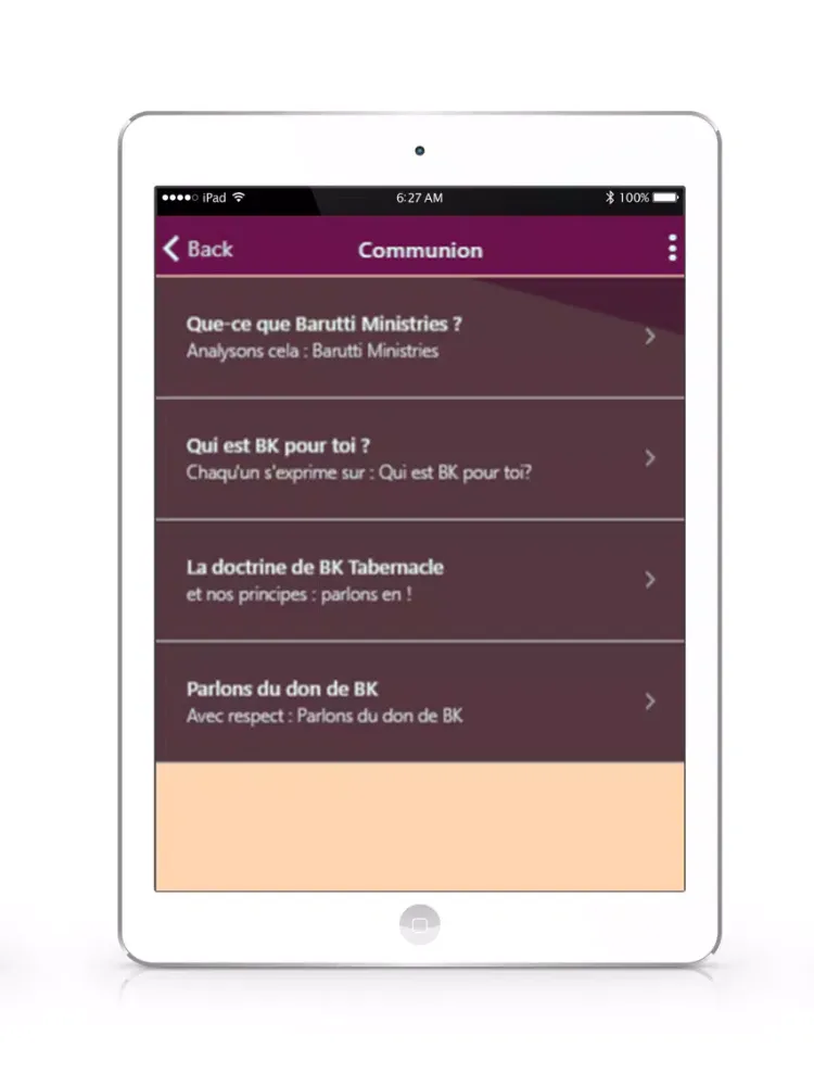 Pasteur Léonard Baruti Kasongo iPad  Screenshots