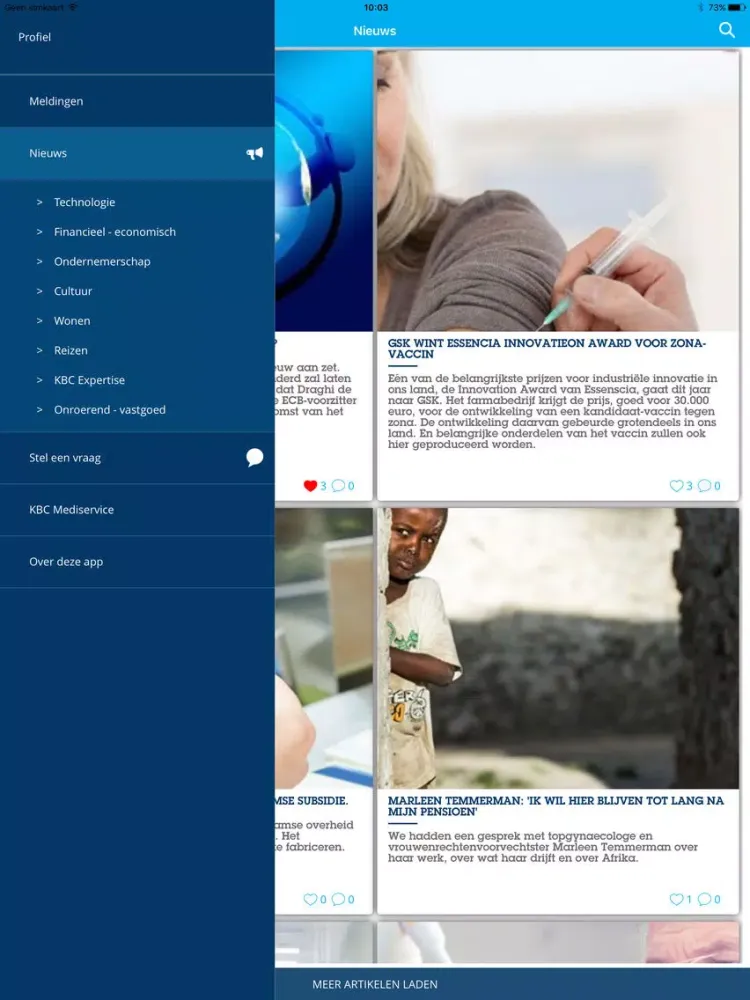 KBC Mediflash iPad  سکرین شاٹس