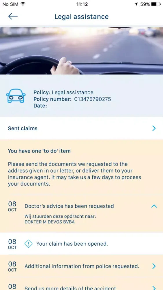Zrzuty ekranu KBC Brussels Assist