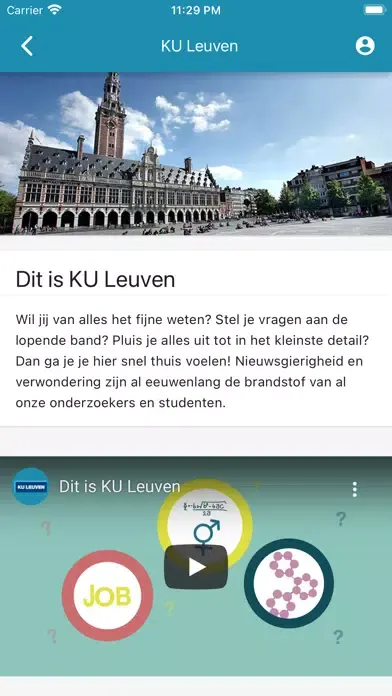 Ảnh chụp màn hình của KU Leuven events