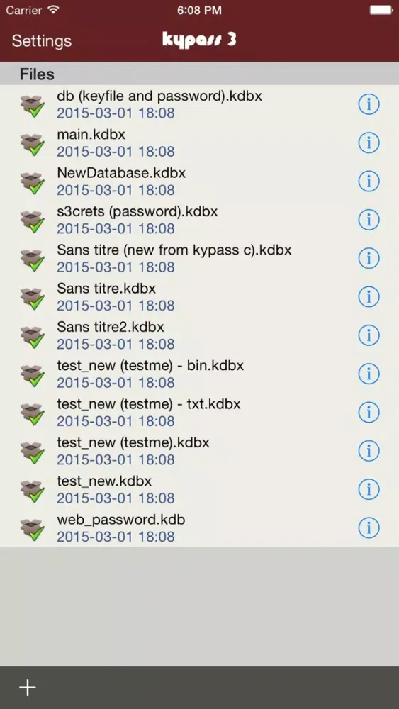 Скриншоты KyPass 3 - Keepass in sync