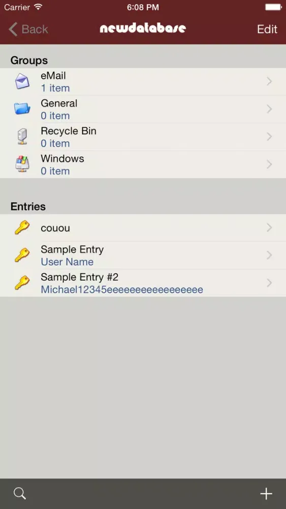 Скриншоты KyPass 3 - Keepass in sync