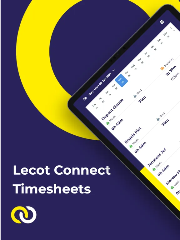Captures d'écran de Lecot Connect Timesheets iPad 