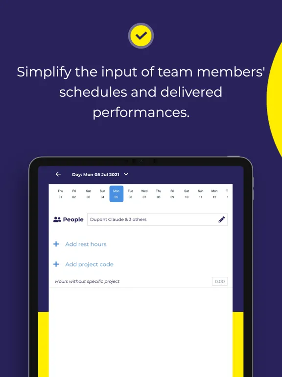 Captures d'écran de Lecot Connect Timesheets iPad 