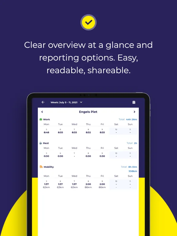 Captures d'écran de Lecot Connect Timesheets iPad 