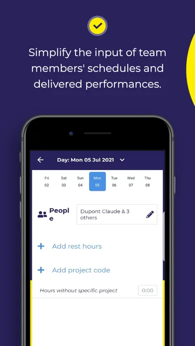 Captures d'écran de Lecot Connect Timesheets