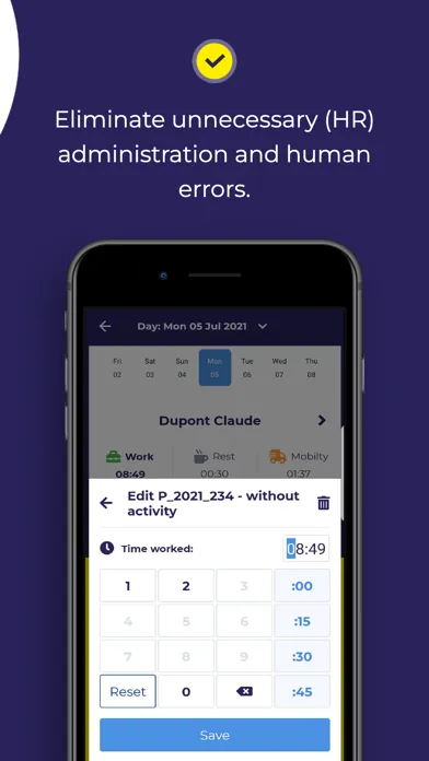 Captures d'écran de Lecot Connect Timesheets