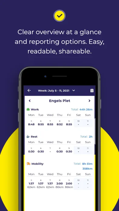 Captures d'écran de Lecot Connect Timesheets