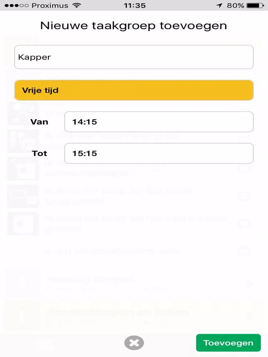 Tangkapan layar Doit - zapps iPad 