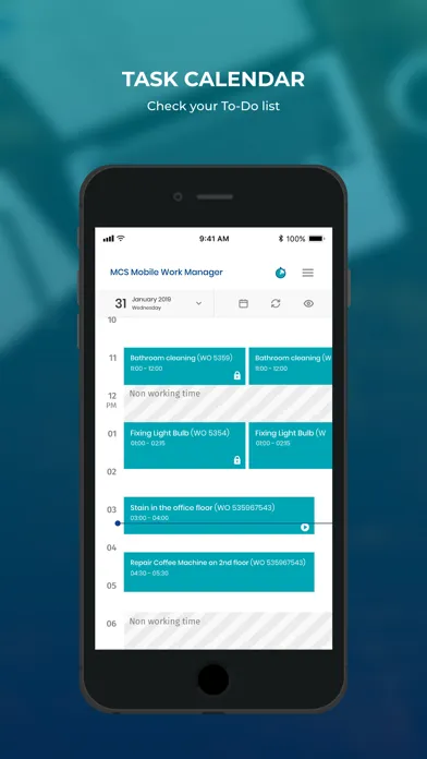 MCS Mobile Work Manager Screenshots