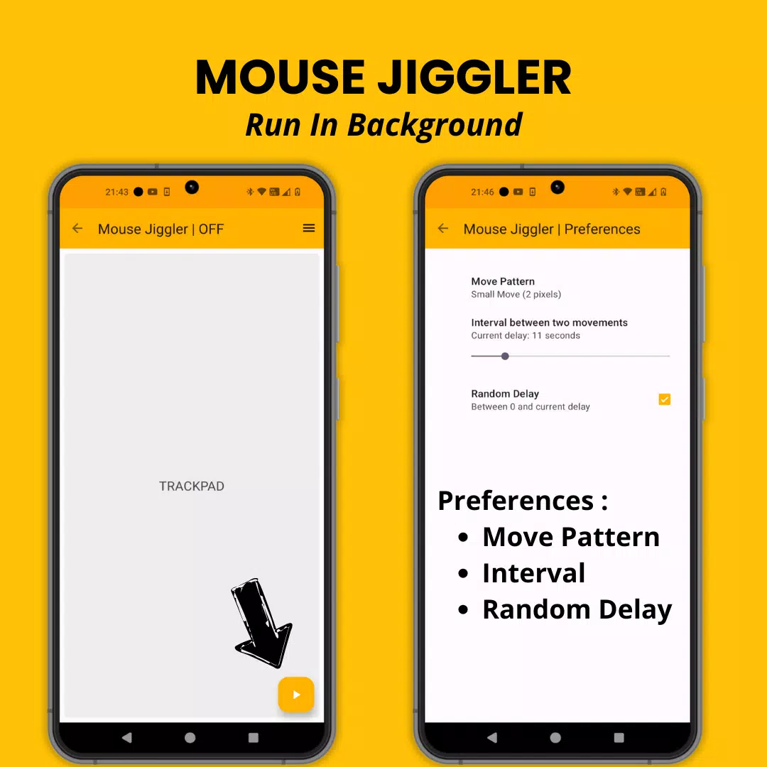 Touchpad / Mouse Jiggler Screenshots