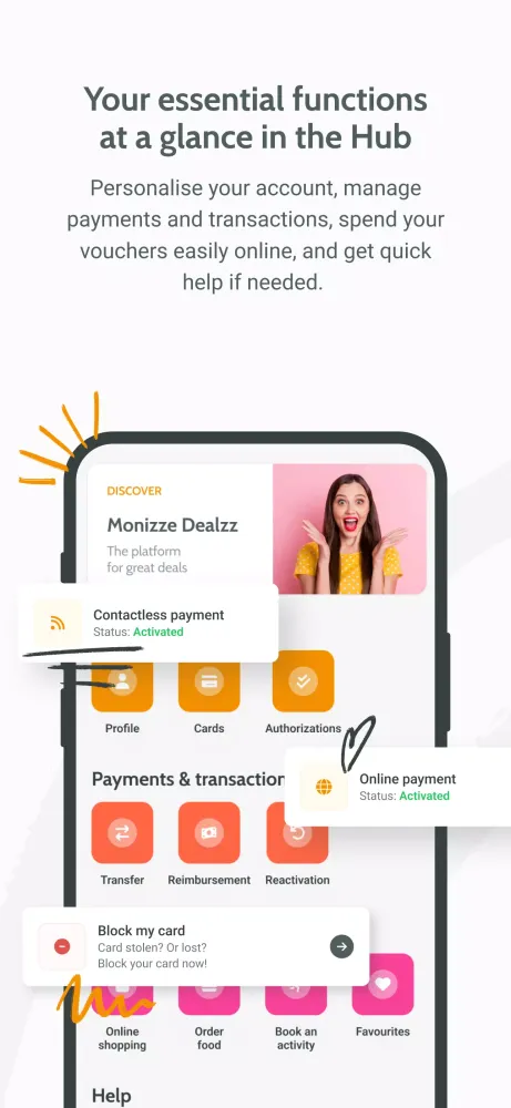 Monizze سکرین شاٹس