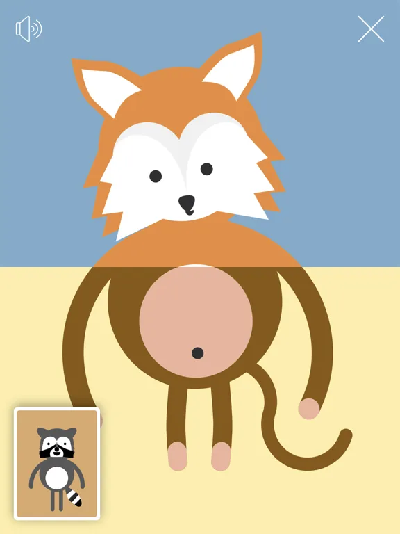 Tangkapan skrin Toddler Zoo - Mix & Match iPad 
