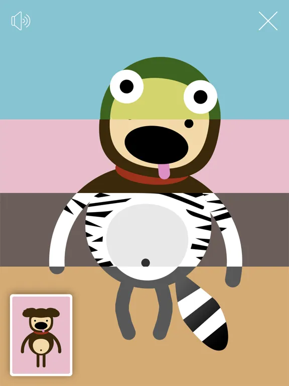 Tangkapan skrin Toddler Zoo - Mix & Match iPad 