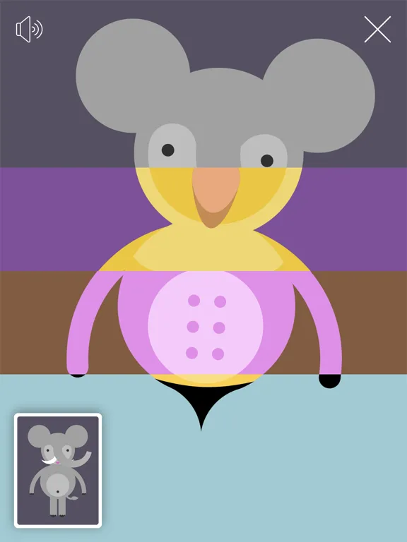 Tangkapan skrin Toddler Zoo - Mix & Match iPad 