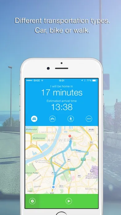 Coming Home - Share ETA (Send your arrival time.) سکرین شاٹس