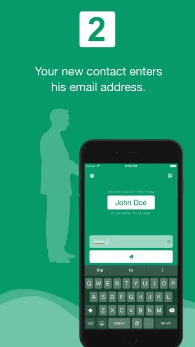 Capturas de tela do Contact Info - Digital name card: business or personal. - Reader included.