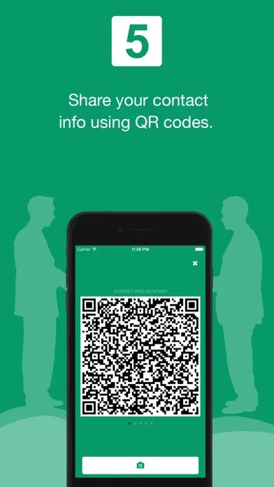 Capturas de tela do Contact Info - Digital name card: business or personal. - Reader included.