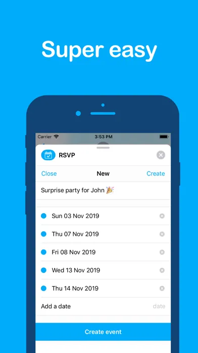RSVP - Event planning schedule应用截图