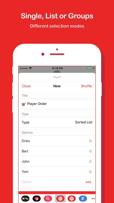 Screenshot di Random Select / Order / Group