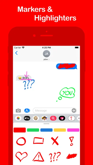 Tangkapan layar Marker & Highlighter Stickers
