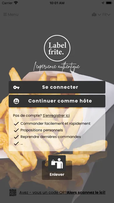 Capturas de tela do Label frite.