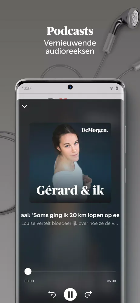 Captures d'écran de De Morgen