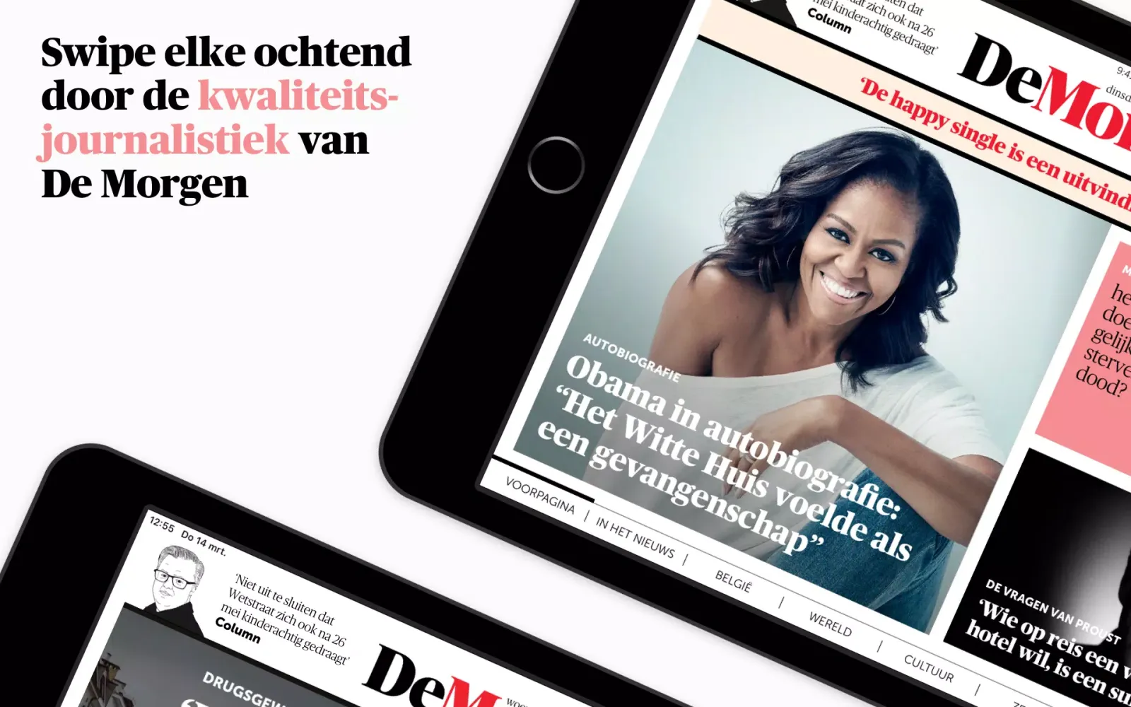 Captures d'écran de De Morgen