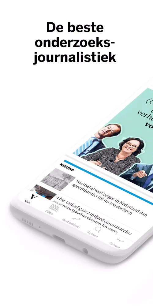 Zrzuty ekranu de Volkskrant - Nieuws
