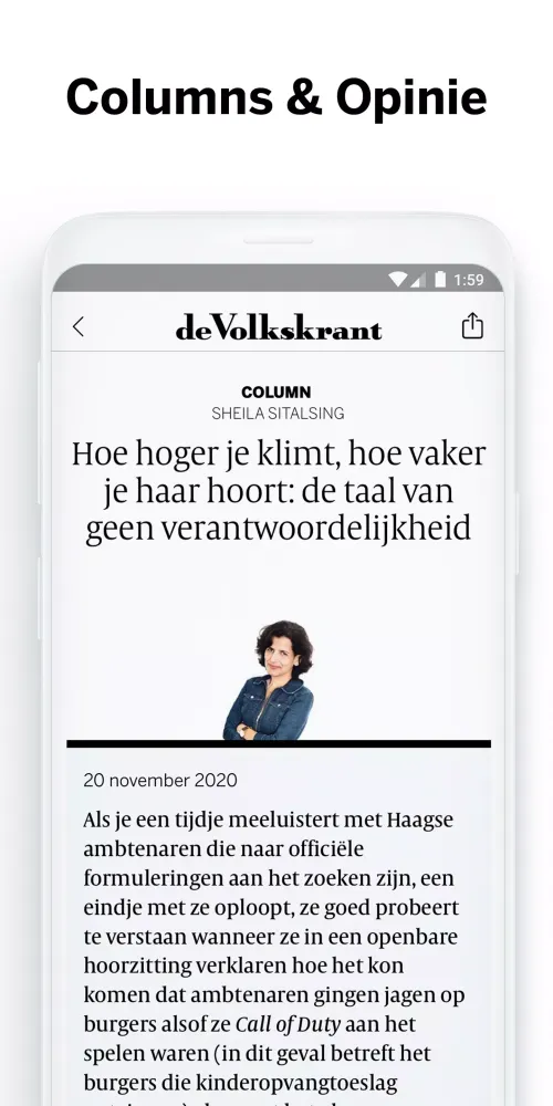 Zrzuty ekranu de Volkskrant - Nieuws