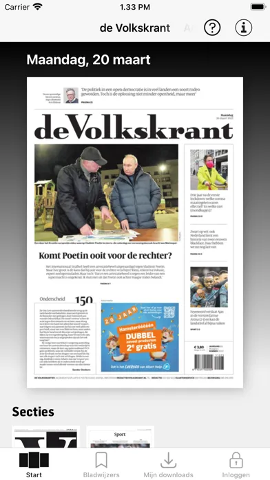 de Volkskrant Krant 스크린샷