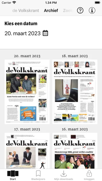 de Volkskrant Krant 스크린샷