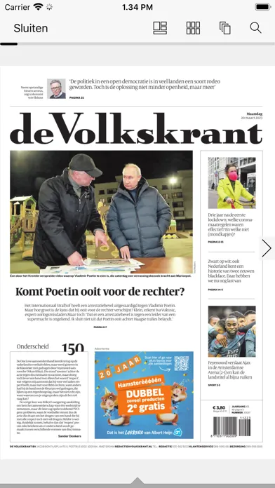 de Volkskrant Krant 스크린샷