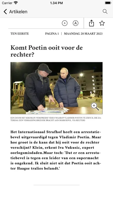 de Volkskrant Krant 스크린샷