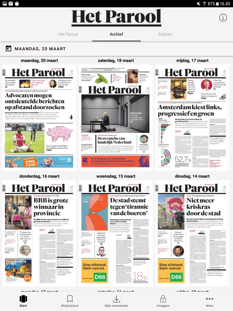 Het Parool Screenshots
